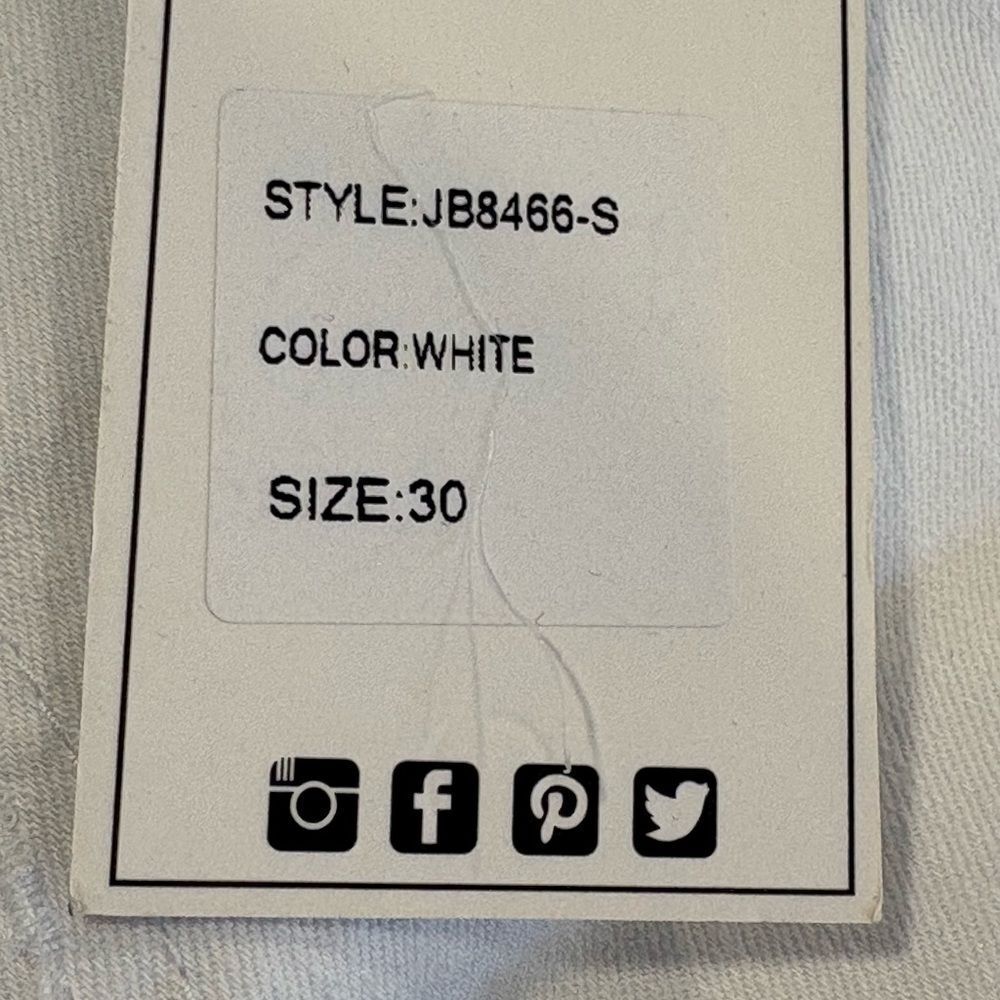 Judy Blue Classic White Denim Overalls - Picture 14 of 15